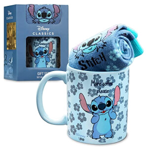 Mug Lilo - Stitch - bleu coffret cadeau