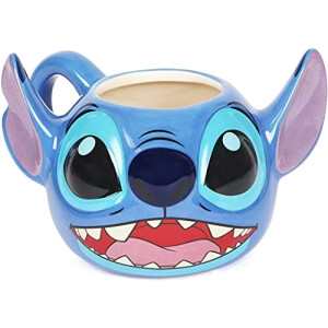 Mug Lilo - Stitch - bleu céramique 3D 355 ml