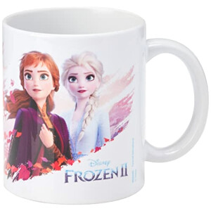 Mug La reine des neiges blanc céramique coffret 315 ml