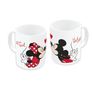 Mug Mickey - Minnie - multicolore céramique 325 ml