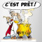 Mug Obélix, Panoramix, Potion magique - Astérix - blanc/rouge - miniature variant 1
