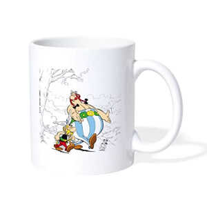 Mug Obélix, Idéfix - Astérix - blanc