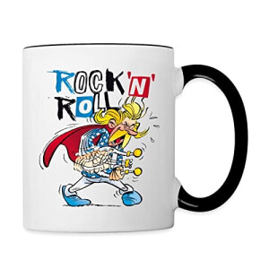 Mug Obélix, Assurancetourix - Astérix - blanc/noir