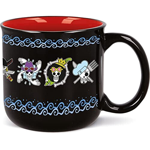 Mug Chapeau de paille - One Piece - noir céramique