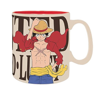 Mug Luffy, Wanted - One Piece - mehrfarbig céramique 460 ml