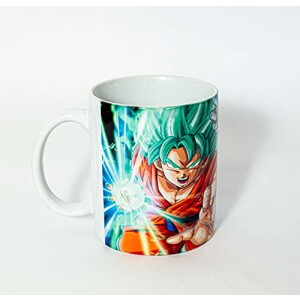 Mug Vegeta, Goku, Cell - Dragon Ball - bleu céramique citation