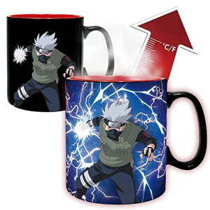 Mug Itachi Uchiwa, Kakashi Hatake - Naruto - multicolore céramique 460 ml