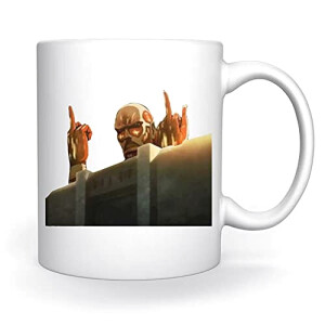Mug L’Attaque des Titans blanc céramique 350 ml