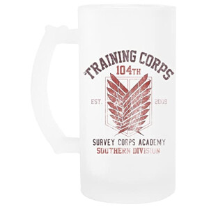 Mug L’Attaque des Titans transparent 400 ml