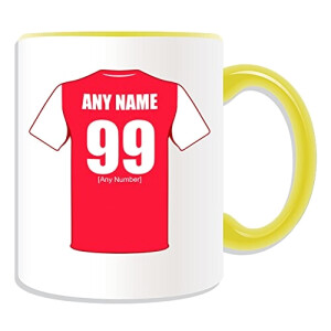 Mug Arsenal FC jaune céramique logo