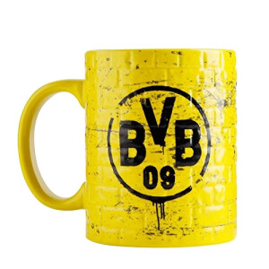 Mug BV Borussia Dortmund noir-jaune logo