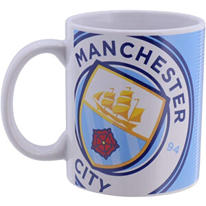 Mug Manchester City gris céramique 325 ml