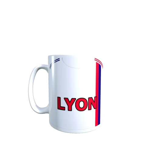 Mug Olympique Lyonnais céramique personnalisé