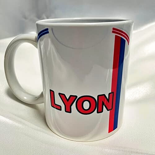 Mug Olympique Lyonnais céramique personnalisé variant 1 