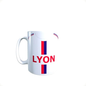 Mug Olympique Lyonnais céramique personnalisé