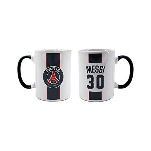 Mug Lionel Messi - PSG - blanc céramique