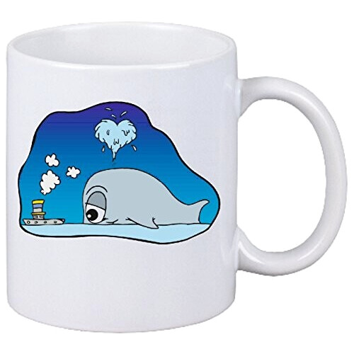Mug Baleine blanc céramique 330 ml