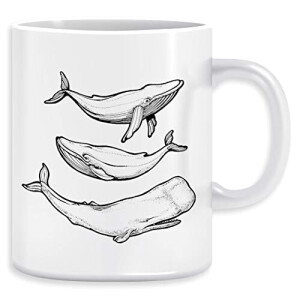 Mug Baleine noir 350 ml