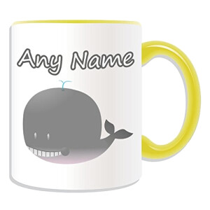 Mug Baleine jaune céramique