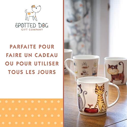 Mug Chien x chat x céramique porcelaine 365 ml variant 2 