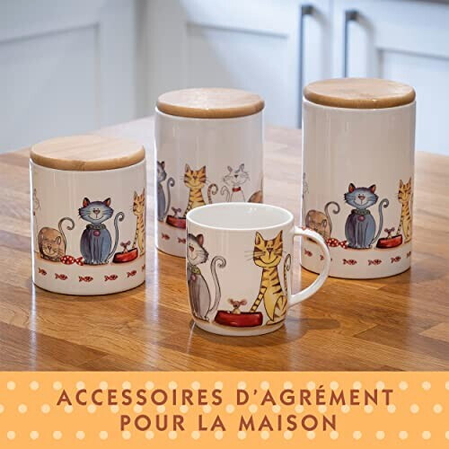 Mug Chien x chat x céramique porcelaine 365 ml variant 3 