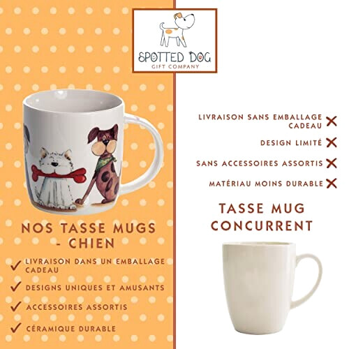 Mug Chien blanc céramique porcelaine 365 ml variant 4 