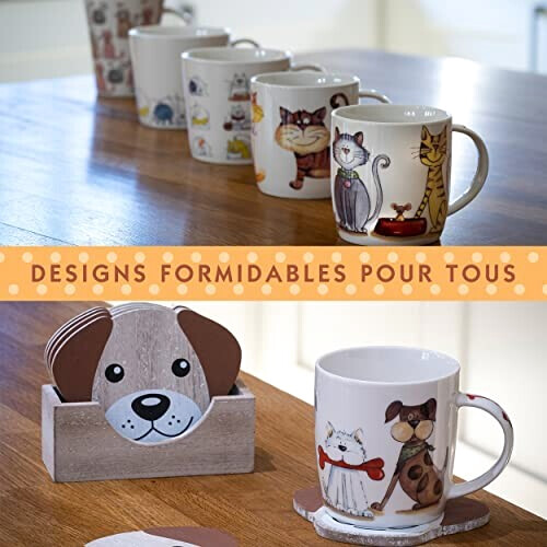 Mug Chien blanc céramique porcelaine 365 ml variant 5 