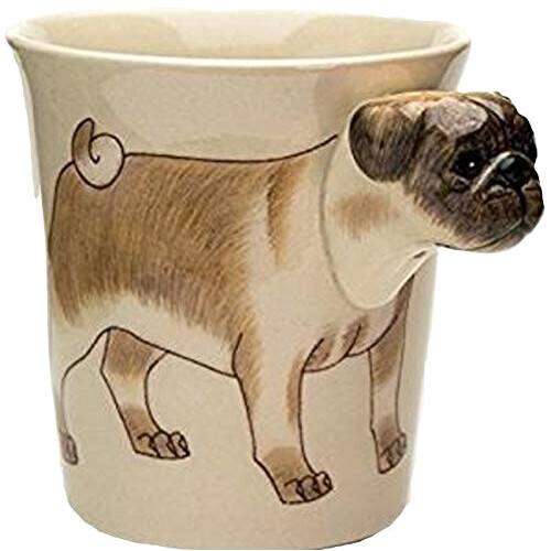 Mug Carlin - Chien - chein mops 3D