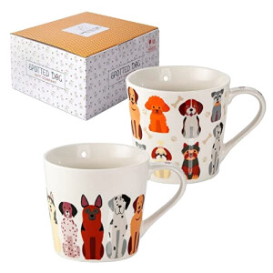 Mug Beagle, Berger Allemand, Boxer, Caniche, Husky, Labrador, Pointer, Shih Tzu - Chien - multicolore céramique porcelaine 426 ml