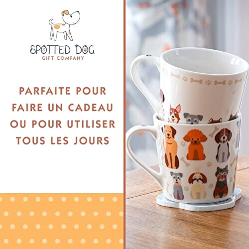 Mug Beagle, Berger Allemand, Boxer, Caniche, Husky, Labrador, Pointer, Shih Tzu - Chien - multicolore céramique porcelaine 426 ml variant 2 