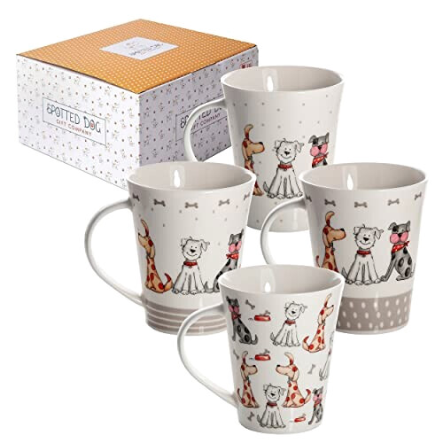 Mug Chien blanc céramique porcelaine 370 ml