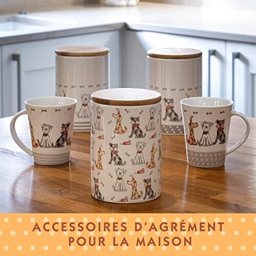 Mug Chien blanc céramique porcelaine 370 ml variant 3 