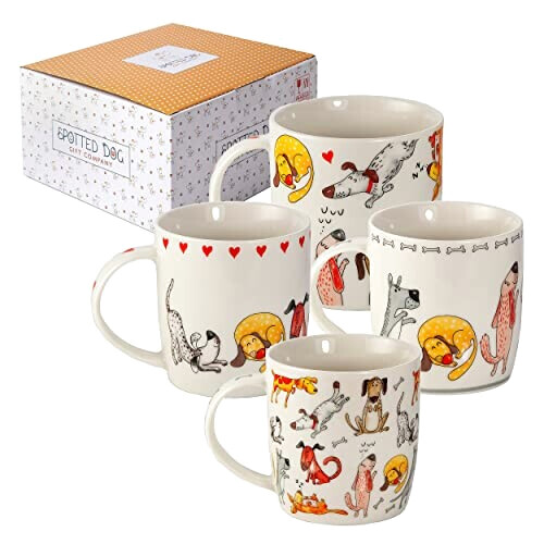 Mug Chien multicolore céramique porcelaine 365 ml