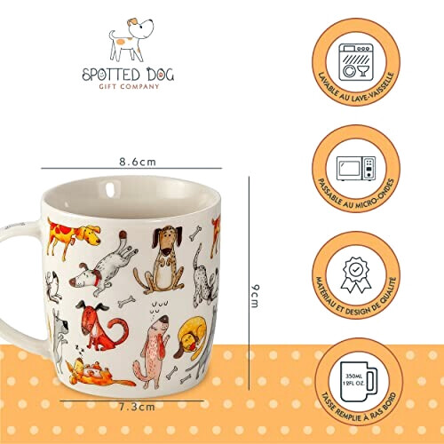 Mug Chien multicolore céramique porcelaine 365 ml variant 1 
