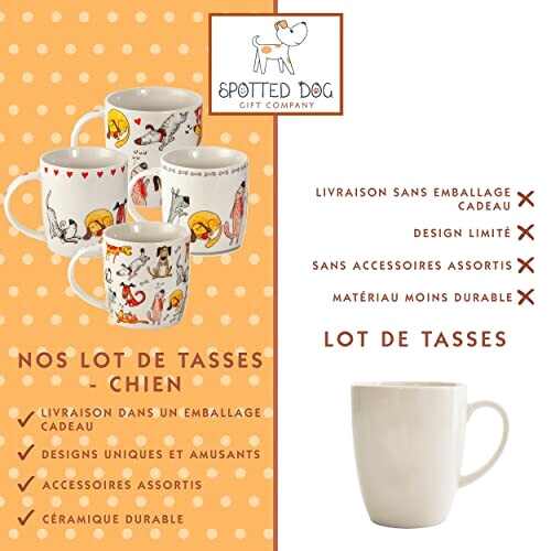 Mug Chien multicolore céramique porcelaine 365 ml variant 4 
