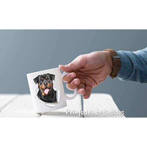 Mug Rottweiler - Chien - blanc céramique 3D 330 ml variant 2 
