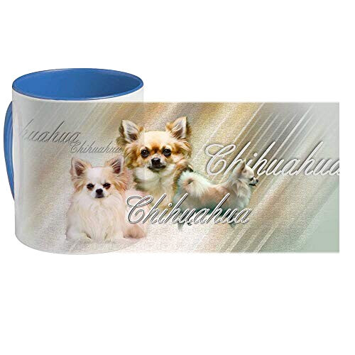 Mug Chihuahua - Chien - bleu personnalisé variant 1 