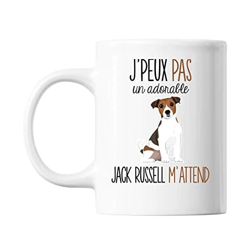Mug Chien blanc céramique