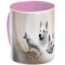 Mug Chien rose personnalisé - miniature