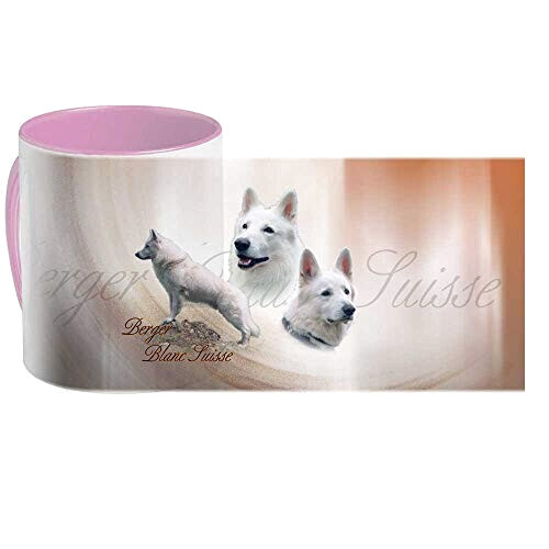 Mug Chien rose personnalisé variant 1 