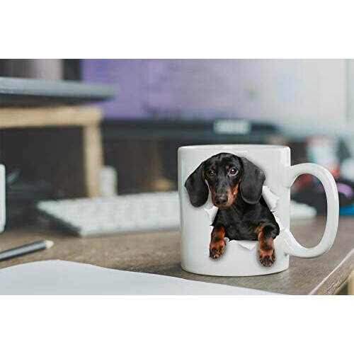 Mug Teckel - Chien - blanc céramique 3D 330 ml variant 4 