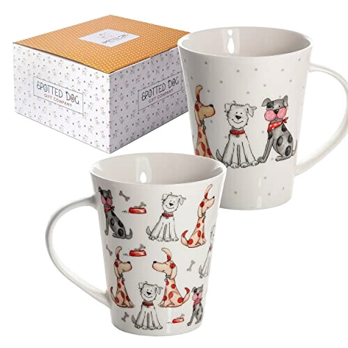 Mug Chien blanc céramique porcelaine 370 ml