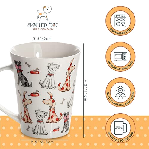 Mug Chien blanc céramique porcelaine 370 ml variant 1 