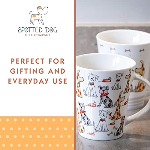 Mug Chien blanc céramique porcelaine 370 ml variant 2 