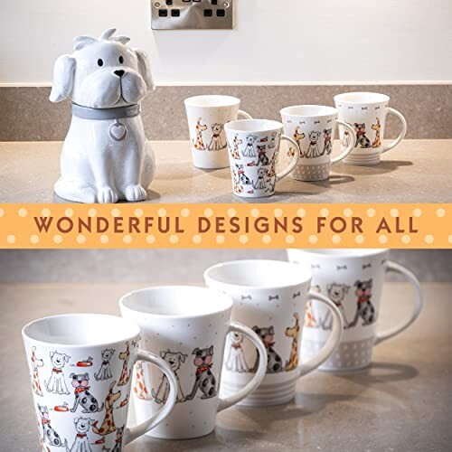 Mug Chien blanc céramique porcelaine 370 ml variant 5 