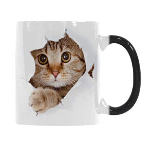 Mug Chat blanc céramique magique 350 ml