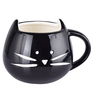 Mug Chat noir céramique porcelaine