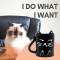 Mug Chat i do what i want- citation magique 340 ml - miniature variant 2