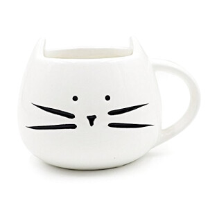 Mug Chat blanc céramique