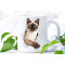 Mug Chat blanc céramique 3D 330 ml - miniature variant 5